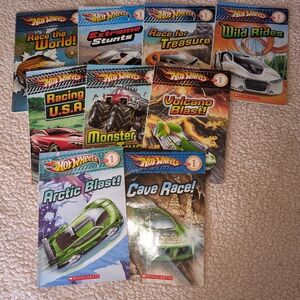 9 Level 1 Hot Wheels Readers